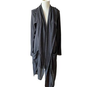 DANA ASHKENAZI COTTON CARDIGAN ASYMMETRICAL SLOUCH GRUNGE PUNK BREATHABLE BOHO